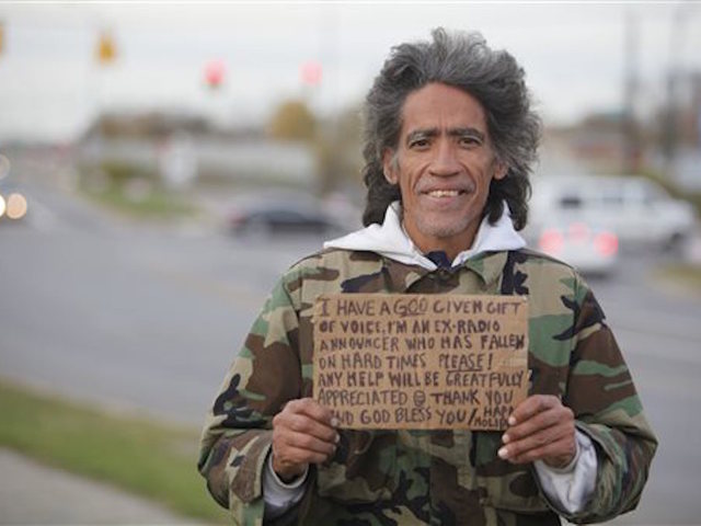 Once-homeless man back on the airwaves