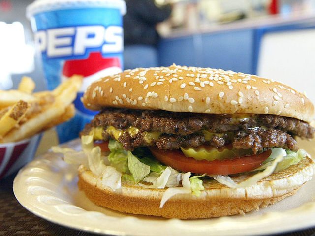 The top 20 burgers with the fewest calories