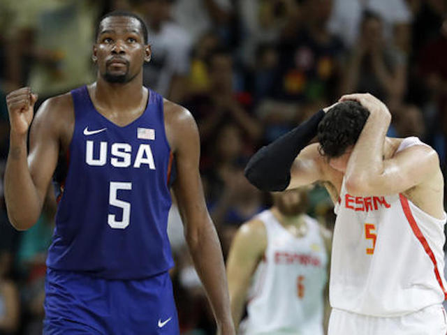 US closing in on Olympic gold; beats Spain in men's basketball