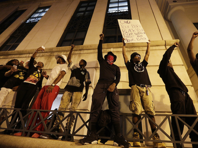 Black Lives Matter protests remained peaceful in Charlotte on Thursday