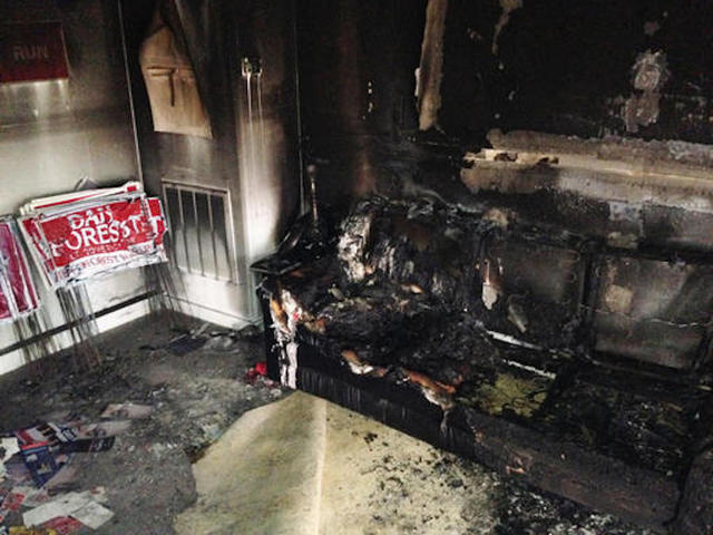 North Carolina Republican Party office burned; no injuries