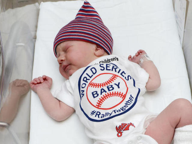 Cleveland Indians get boost from newborn babies in onesies