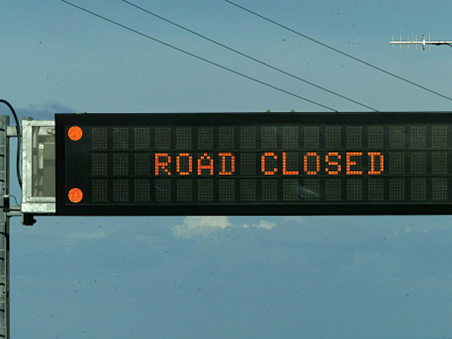 Hacked road sign flashes misspelled 'Crooked Hilary,' 'Vote Trump'