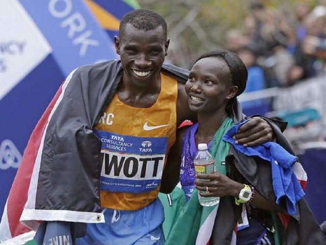 Kenya's Mary Keitany wins 3rd straight NYC marathon