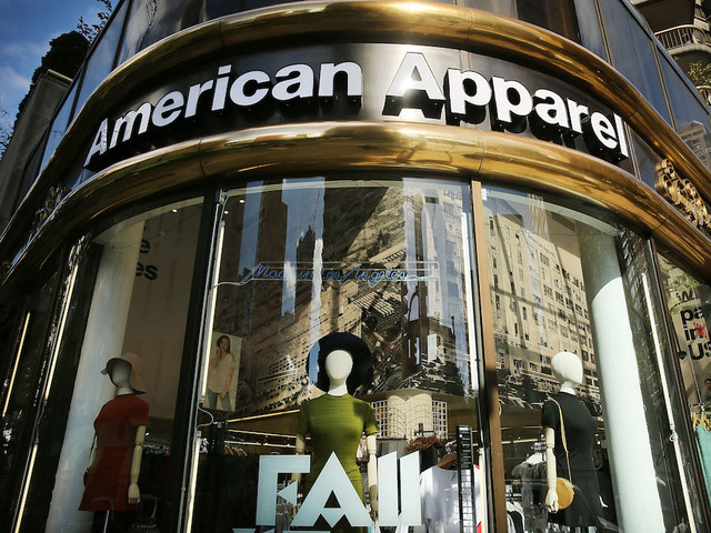 American Apparel files for bankruptcy protection, again