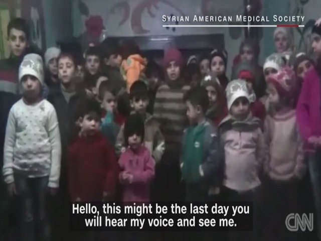 Aleppo children evacuated after being trapped in orphanage