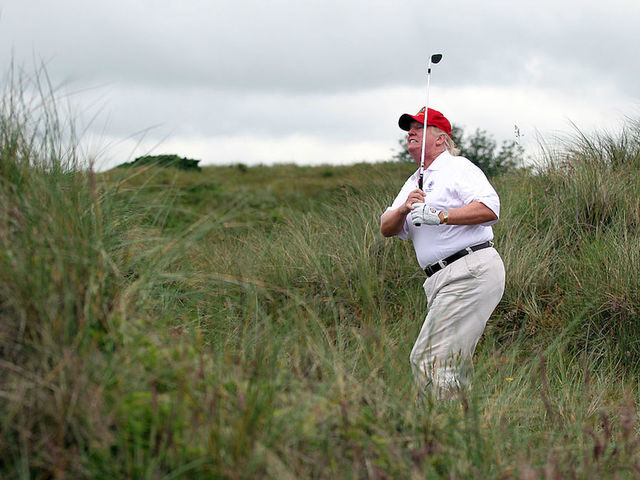 Trump's aides don't want to admit the president is golfing