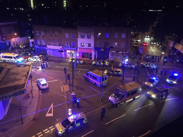 London mosque hit by 'terrorist attack'