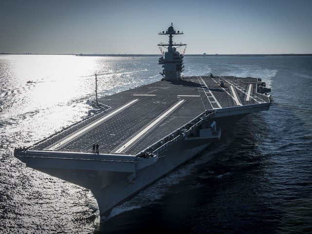 Take a peek at Navy's new $13 billion aircraft carrier