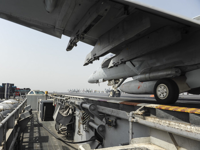 Iranian drone comes within feet of US Navy aircraft