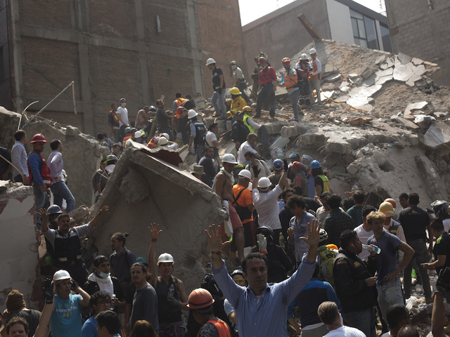 Photos: Massive Mexico earthquake kills hundreds, levels buildings