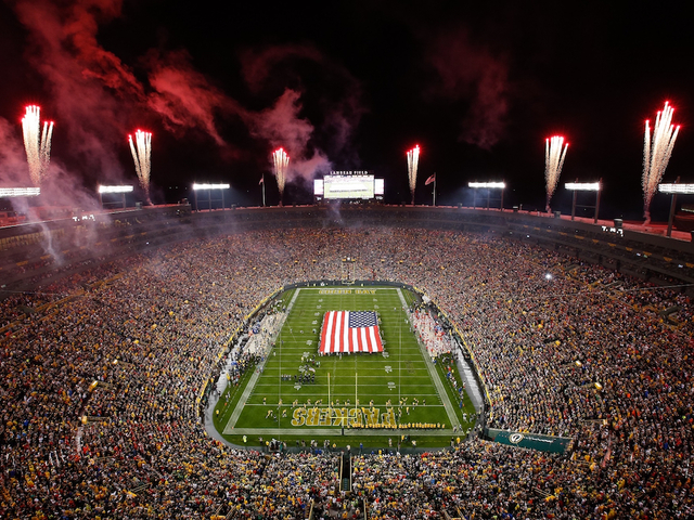 Trampled, discarded flags at Green Bay Packers game leave veterans grumbling