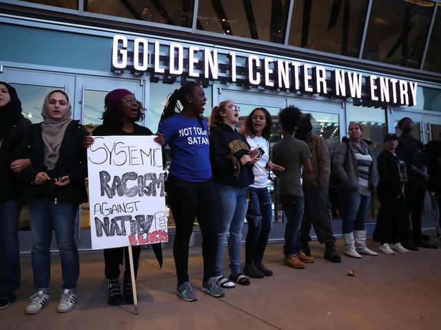 Protests delay NBA game, fans not allowed to enter arena after shooting of unarmed black man