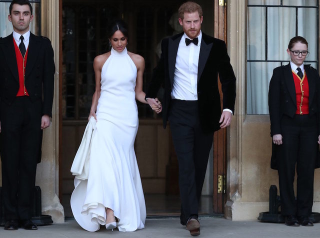 The dress Meghan Markle wore to the second royal wedding reception was designed by Stella McCartney
