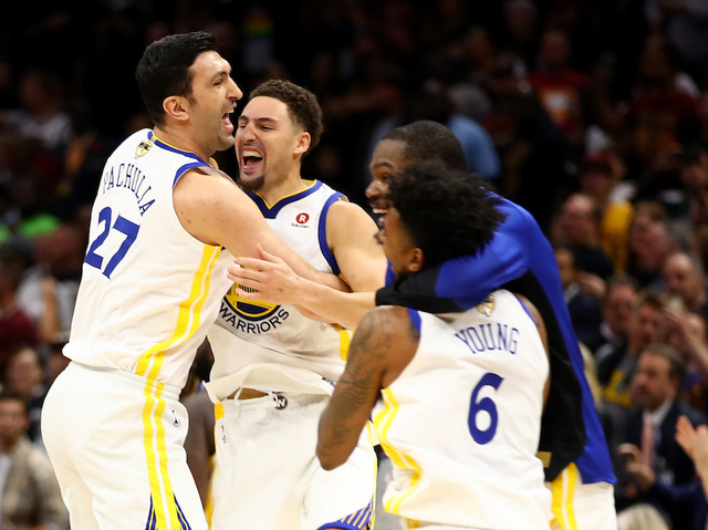 Golden State Warriors sweep NBA finals, downing Cleveland Cavaliers 108-85 in Game 4