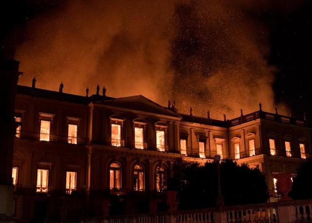 Inferno at Brazil's National Museum causes 'irreparable' damage and grief