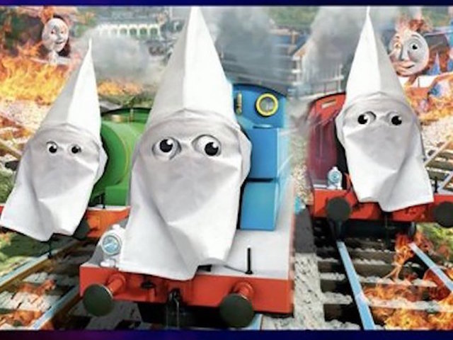 NRA TV depicts 'Thomas & Friends' characters in KKK hoods