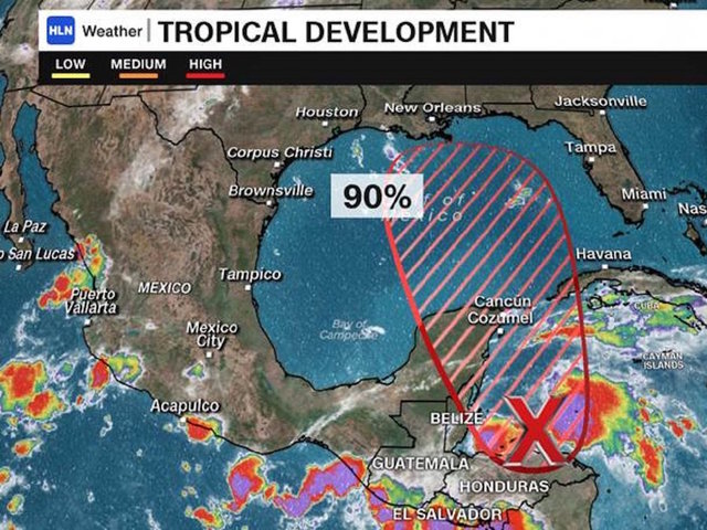 Central American storm may become tropical depression in coming days, hurricane center says