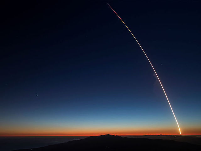 Watch: SpaceX rocket launch lights up the evening sky