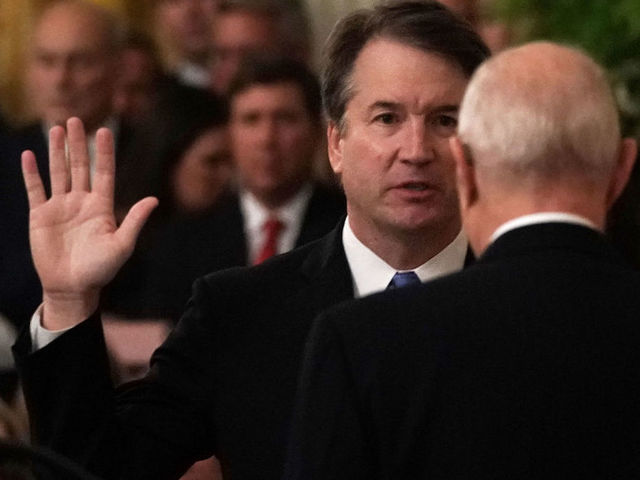 Supreme Court Justice Brett Kavanaugh sworn in during ceremony at White House