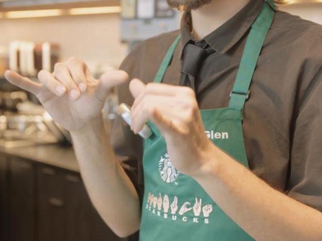 Take a look inside the first American Sign Language Starbucks