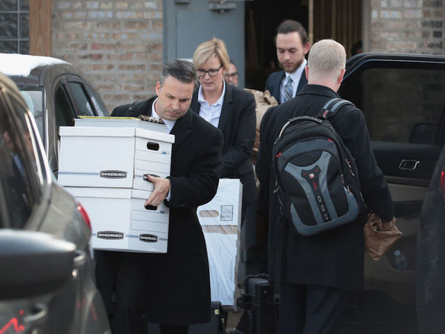 Feds show up at former Trump tax attorney Ed Burke's office, block off windows with brown paper