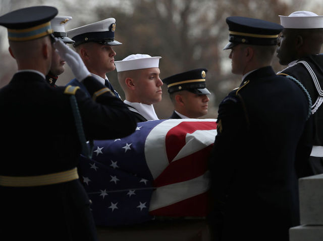 George H.W. Bush eulogized by son, honored by family and friends